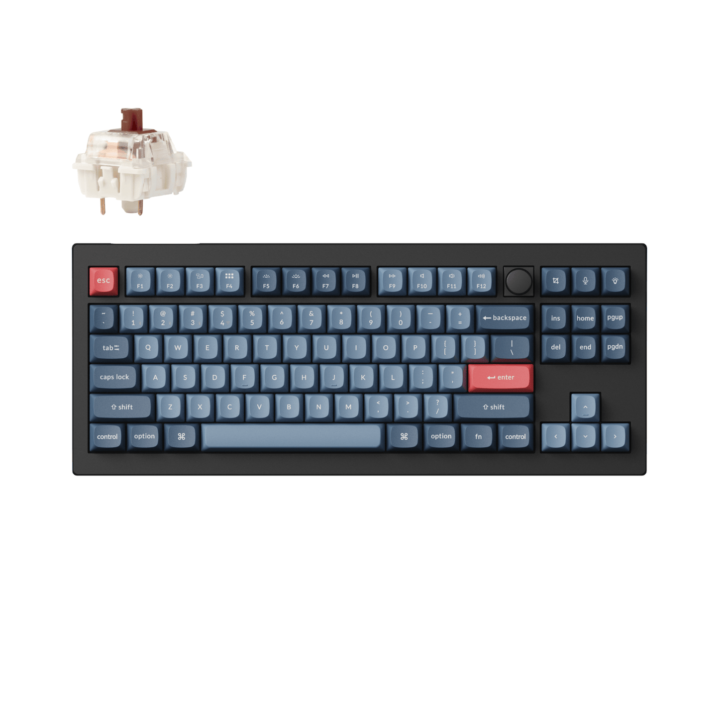 Keychron V3 Max Qmk/Via 80% Wireless Custom Mechanical Keyboard (brown Switch) – Carbon Black