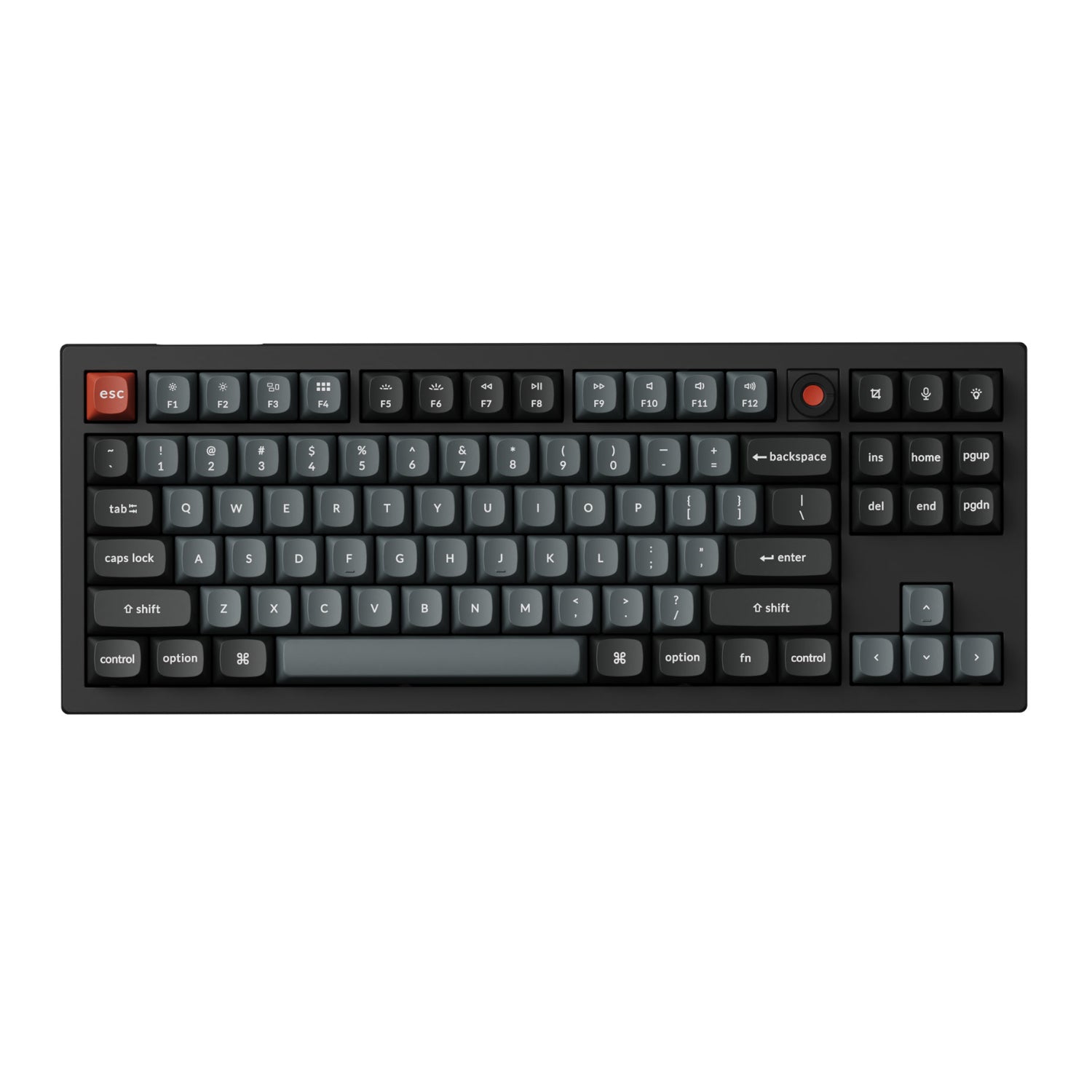 Keychron V3 Ultra 80% 8K Red Switch Hot-Swap RGB Wireless Keyboard Black image 2