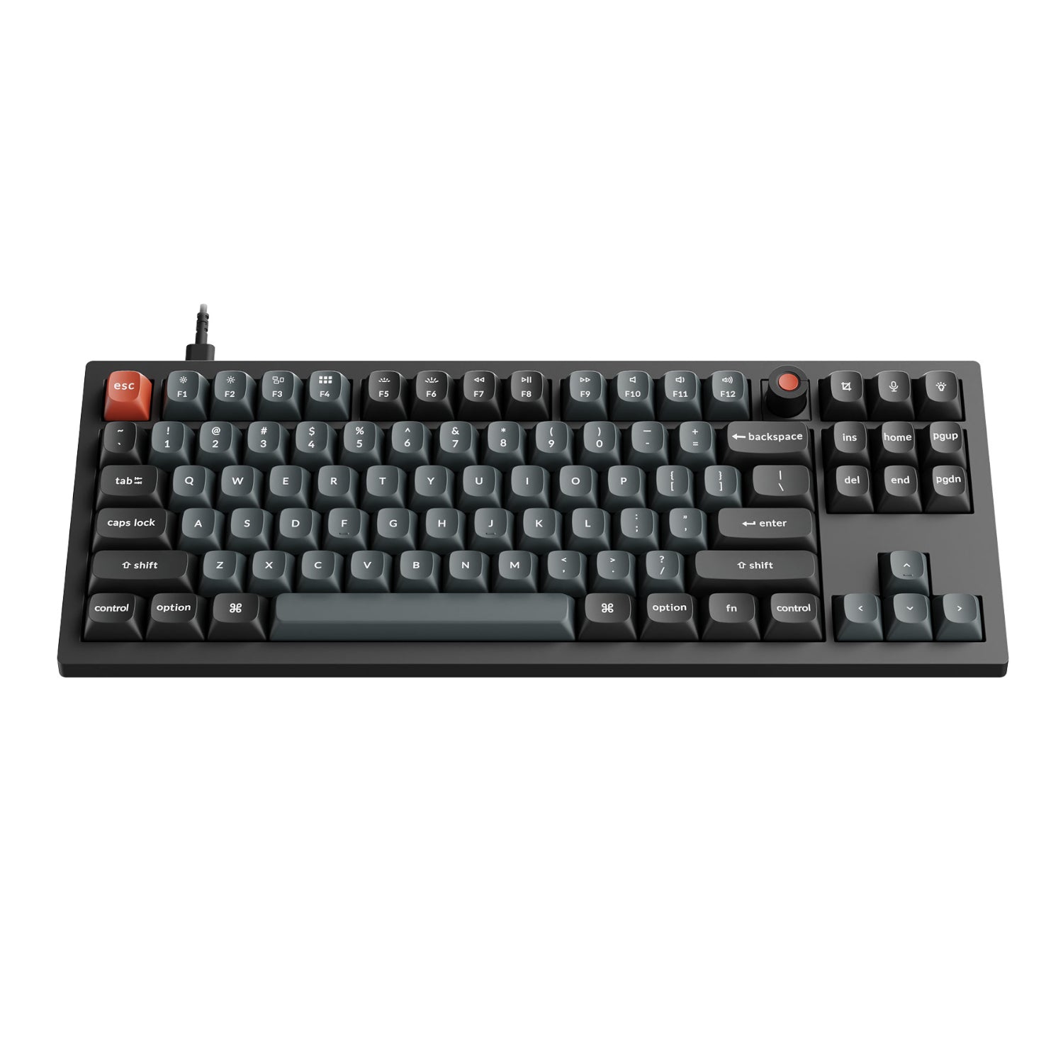 Keychron V3 Ultra 80% 8K Red Switch Hot-Swap RGB Wireless Keyboard Black image 3