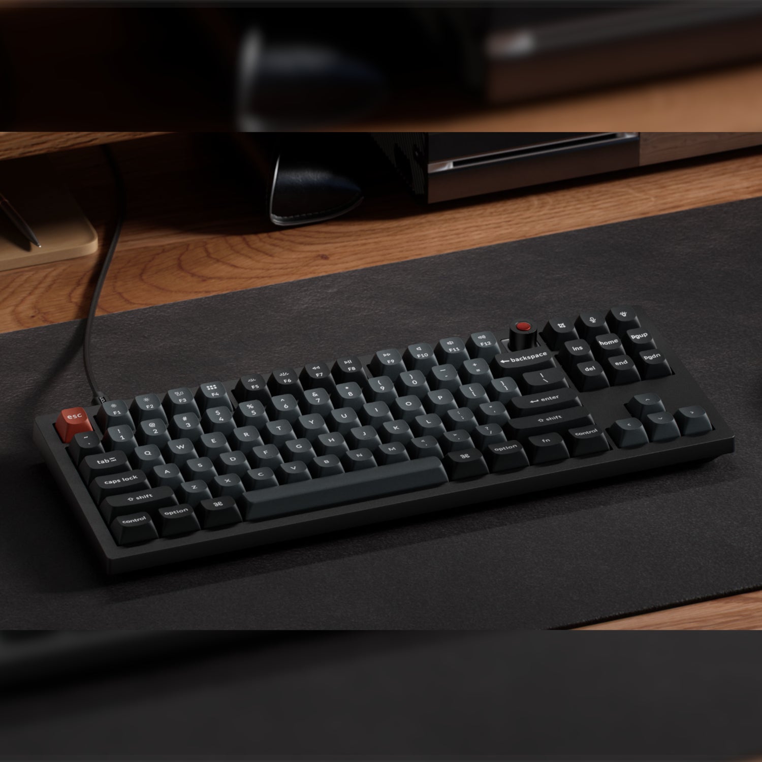 Keychron V3 Ultra 80% 8K Red Switch Hot-Swap RGB Wireless Keyboard Black image 5