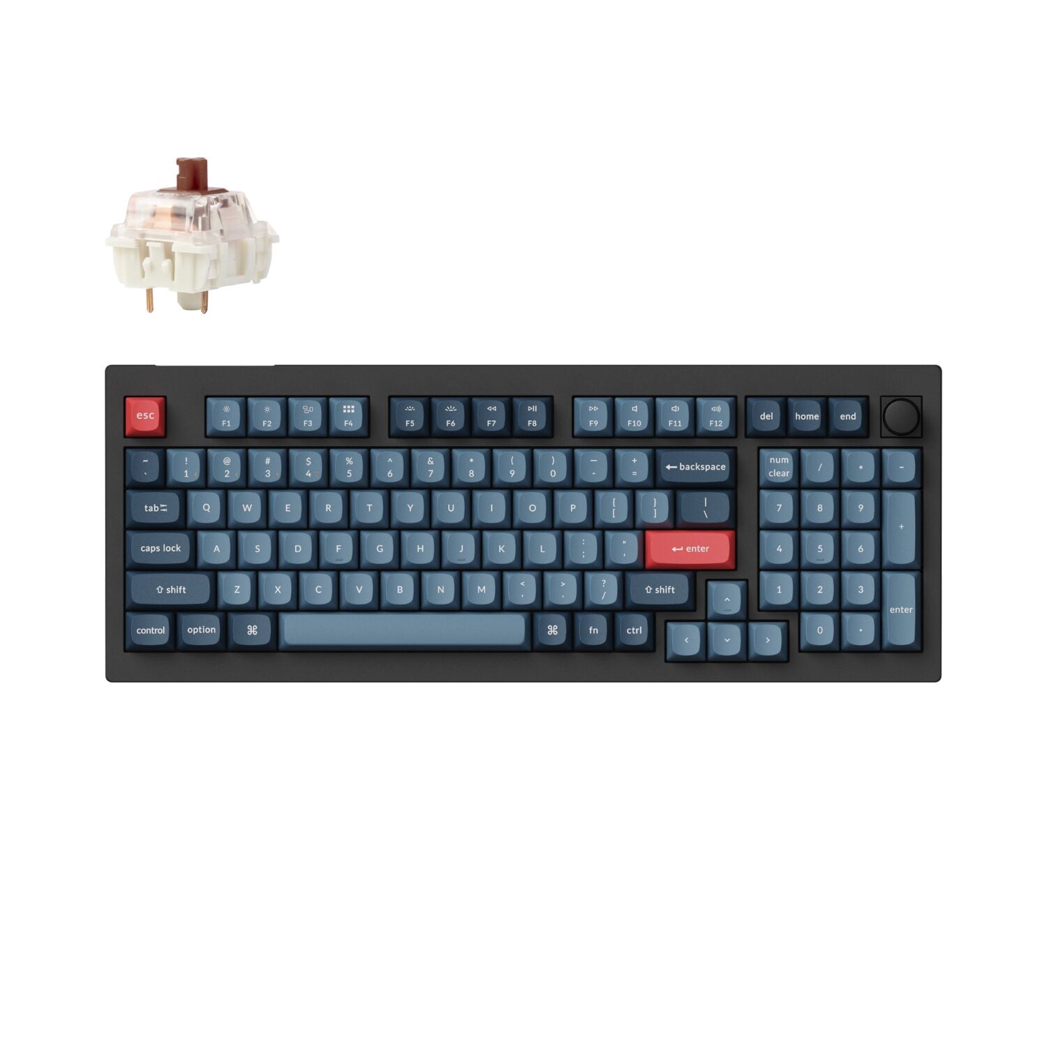 Keychron V5 Max Wireless Custom Keyboard Brown Switch