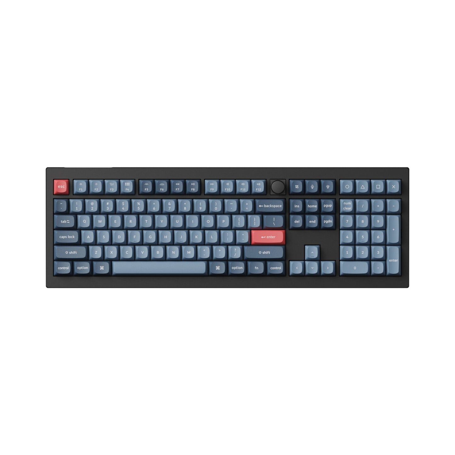 Keychron V6 Max Qmk/Via Red Wireless Custom Mechanical Keyboard | Red Switch Black image 2
