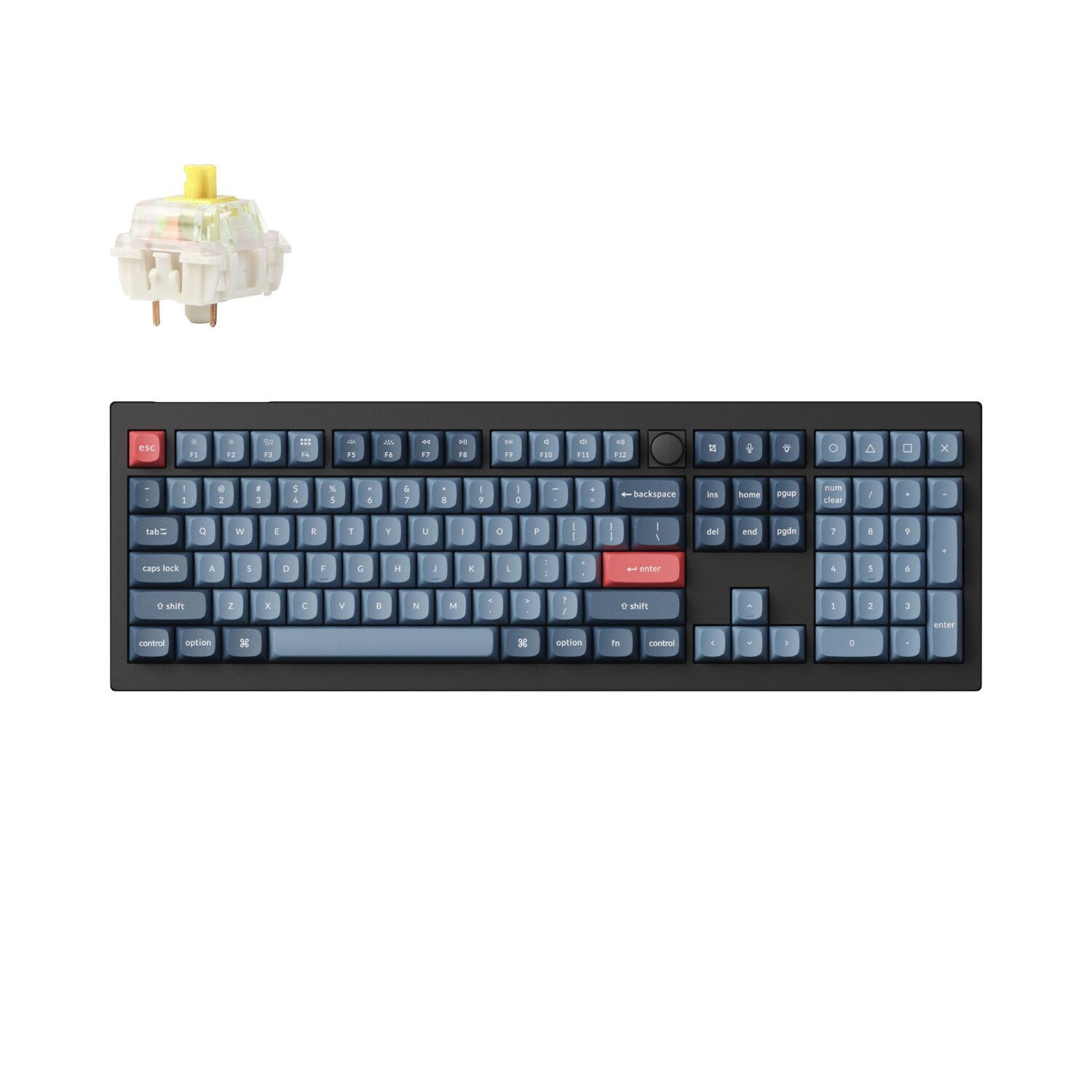 Keychron V6 Max Wireless Custom Keyboard Banana Switch
