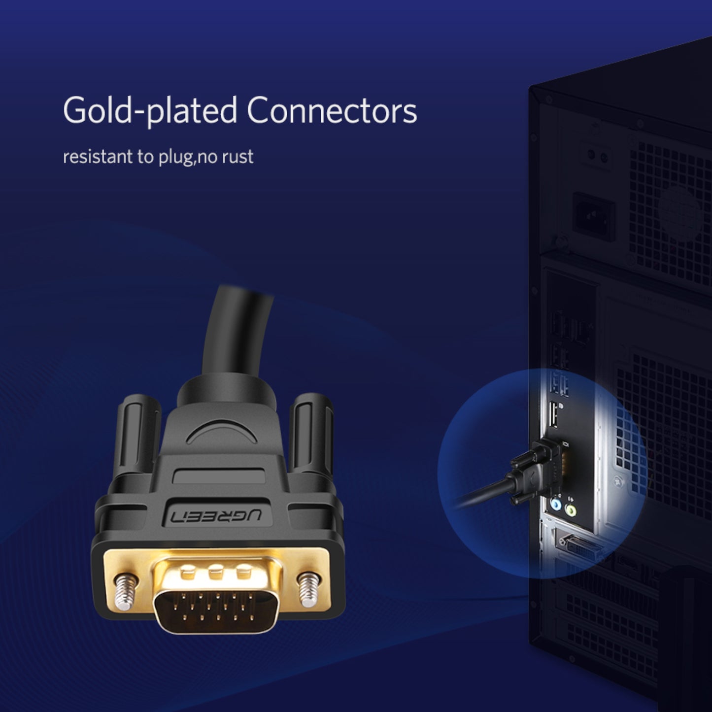 Ugreen VG101 VGA Male To Male Cable 1.5M image 3