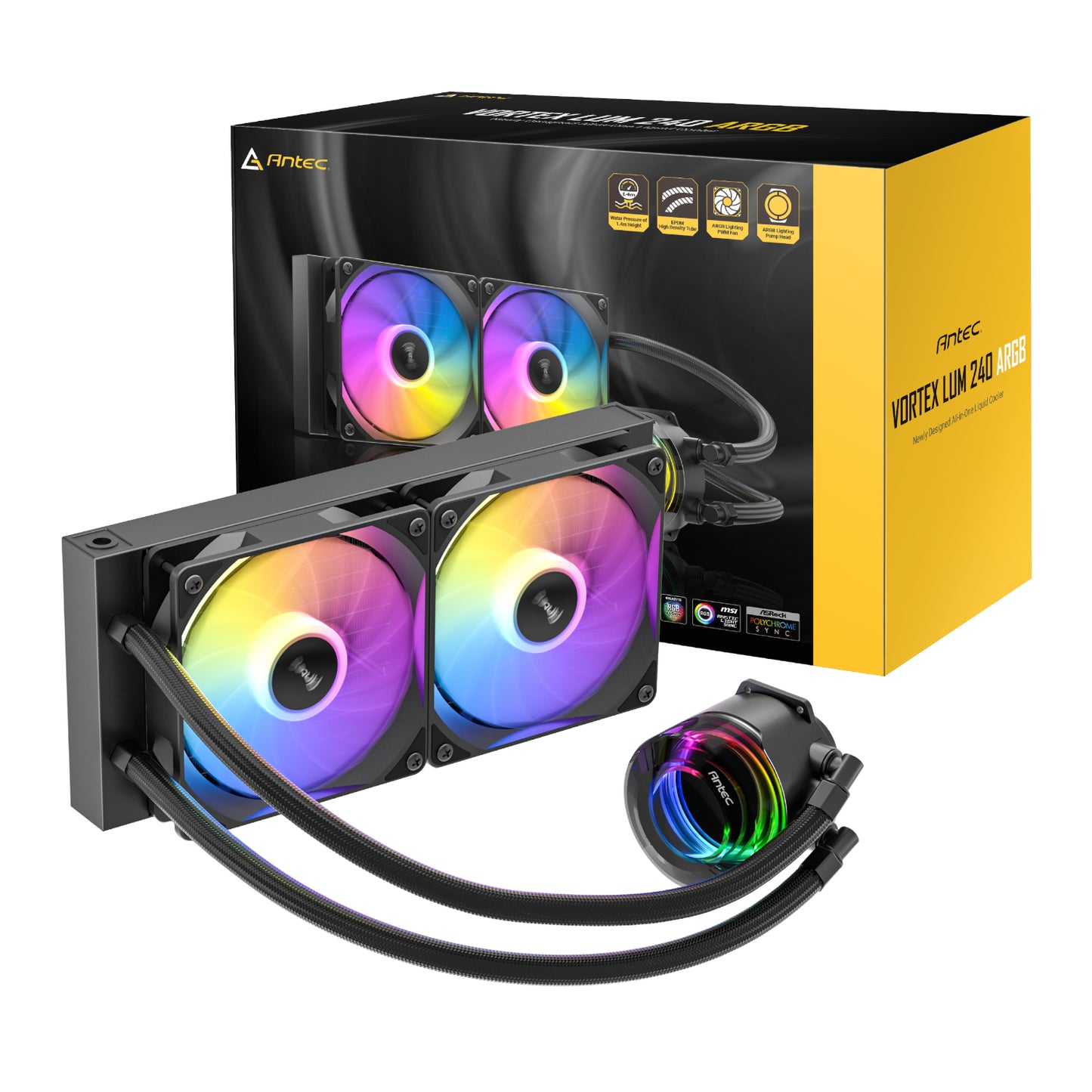 Antec Aio CPU Liquid Cooler – Black