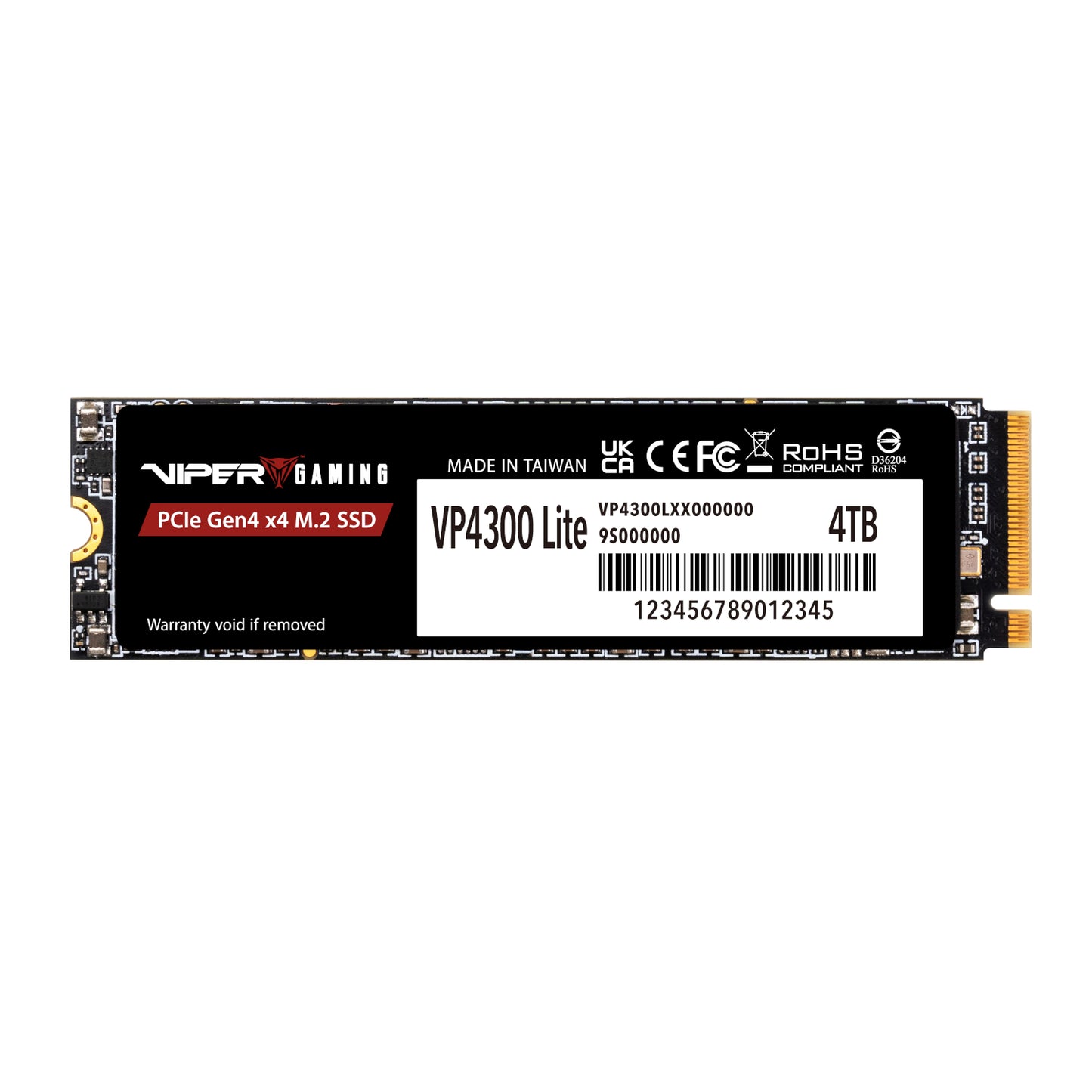 Patriot VP4300 Lite 4TB M.2 PCIE Gen 4 X4 NVME SSD
