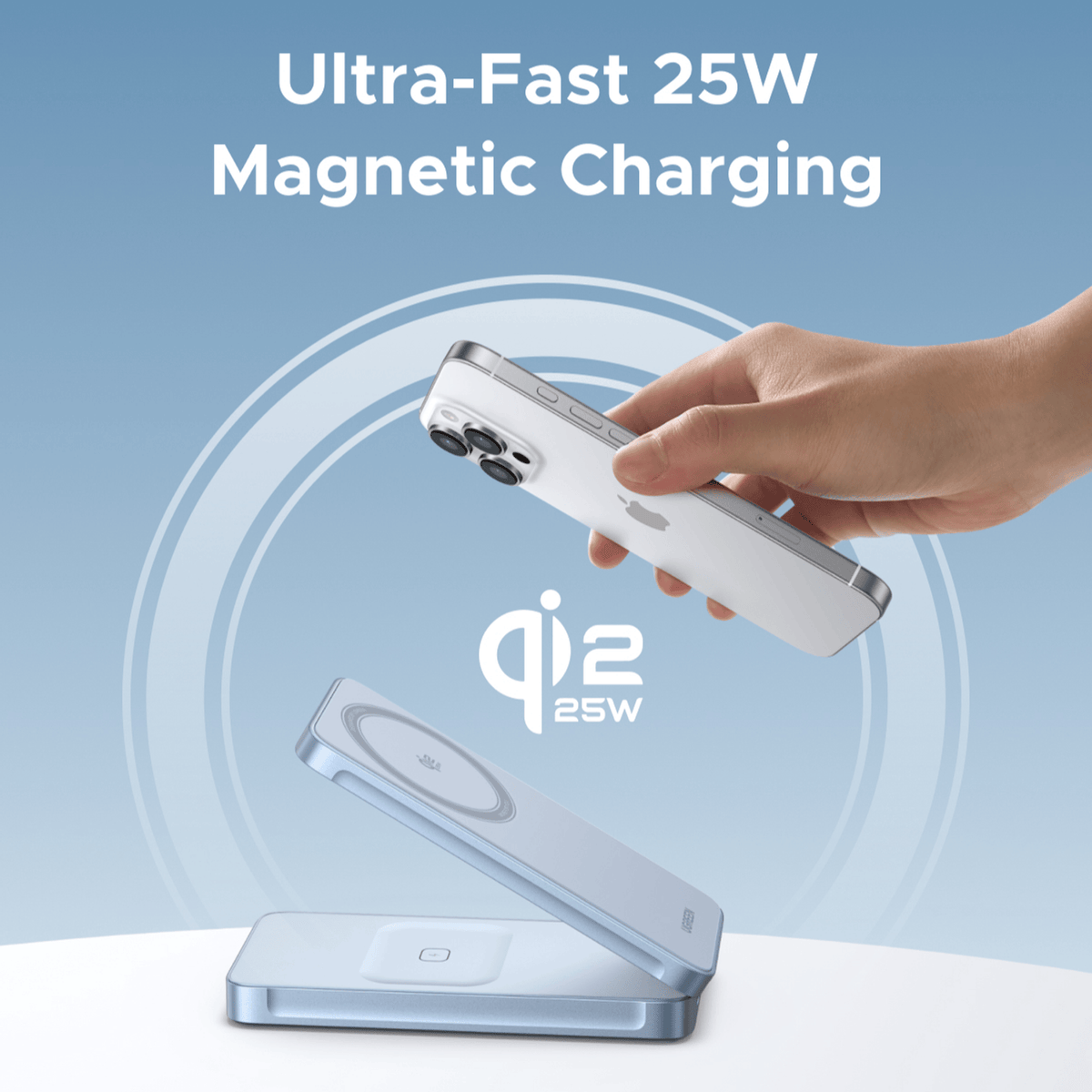 Ugreen 25W 2-IN-1 Magnetic Wireless Charger image 3