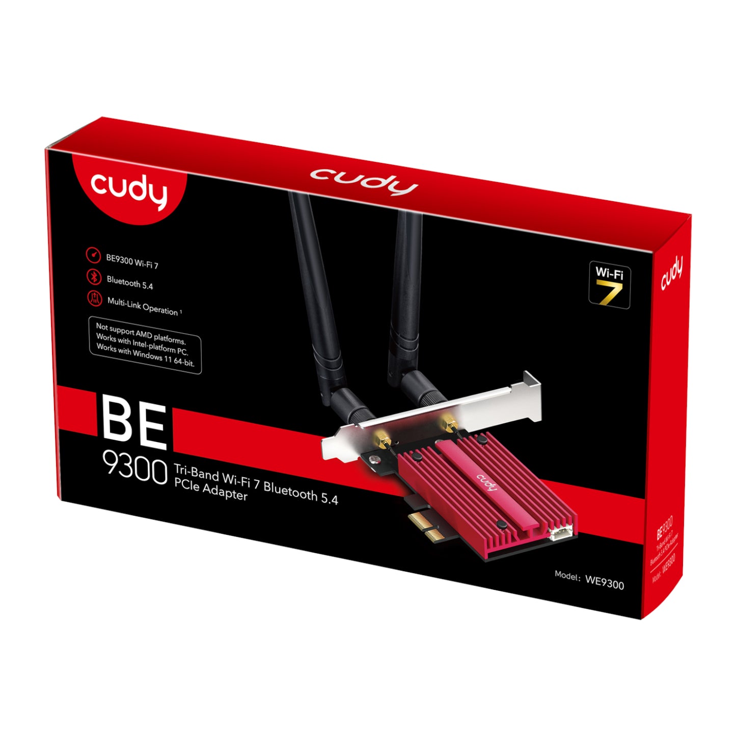 Cudy BE9300 Tri-Band WI-FI 7 | Bluetooth 5.4 PCIE Adapter image 4