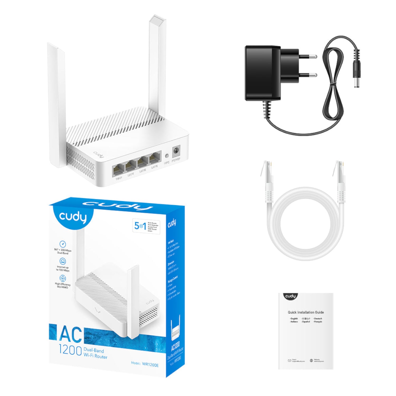 Cudy AC1200 Dual-Band Wireless WI-FI Router – White image 5