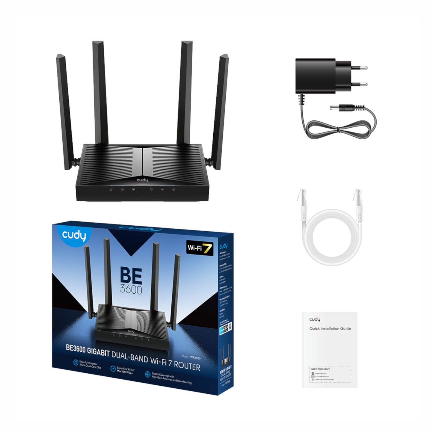 Cudy BE3600 Gigabit WI-FI 7 Router ( ) image 3