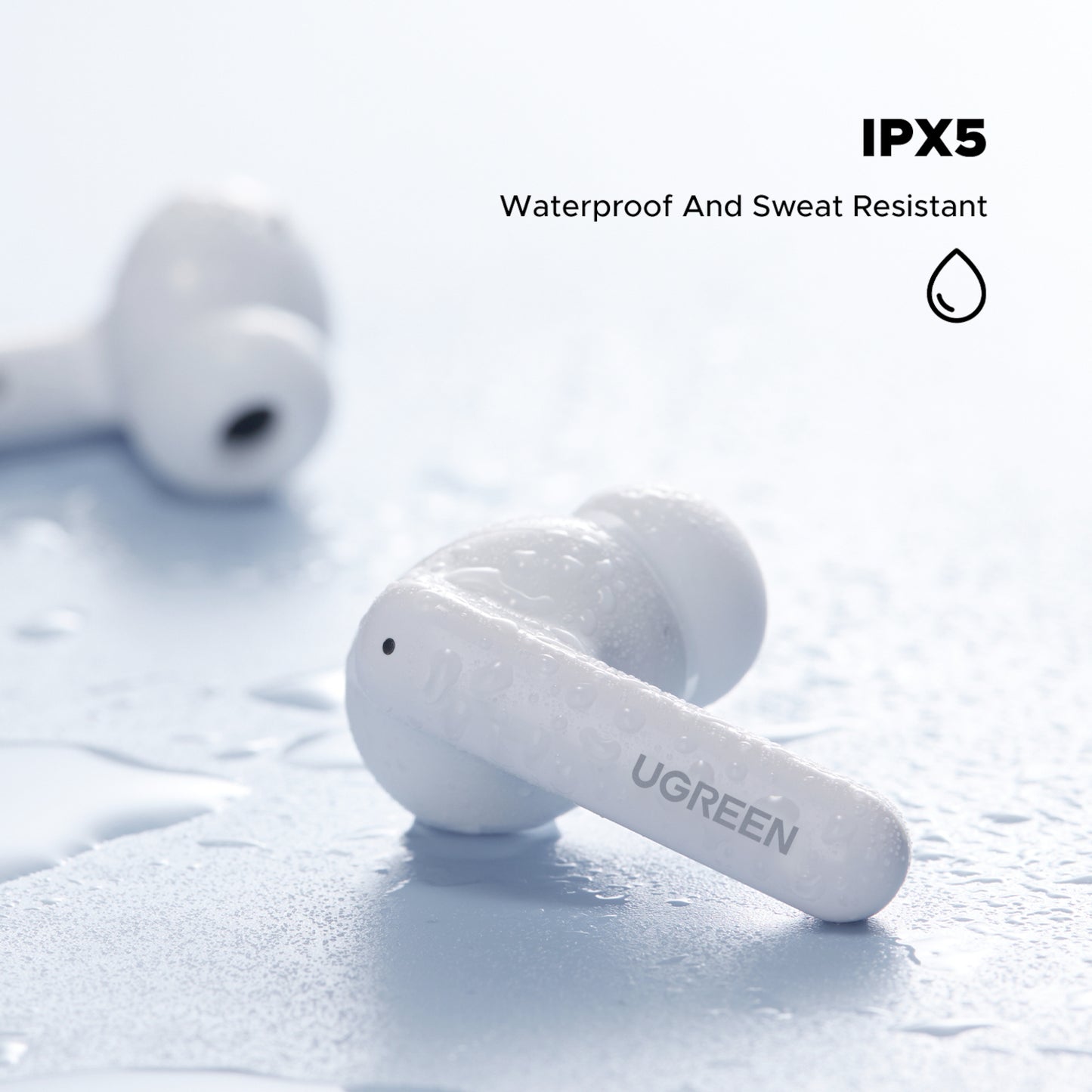 Ugreen Echobuds Magic Wireless (in-Ear Earphones)–white image 4