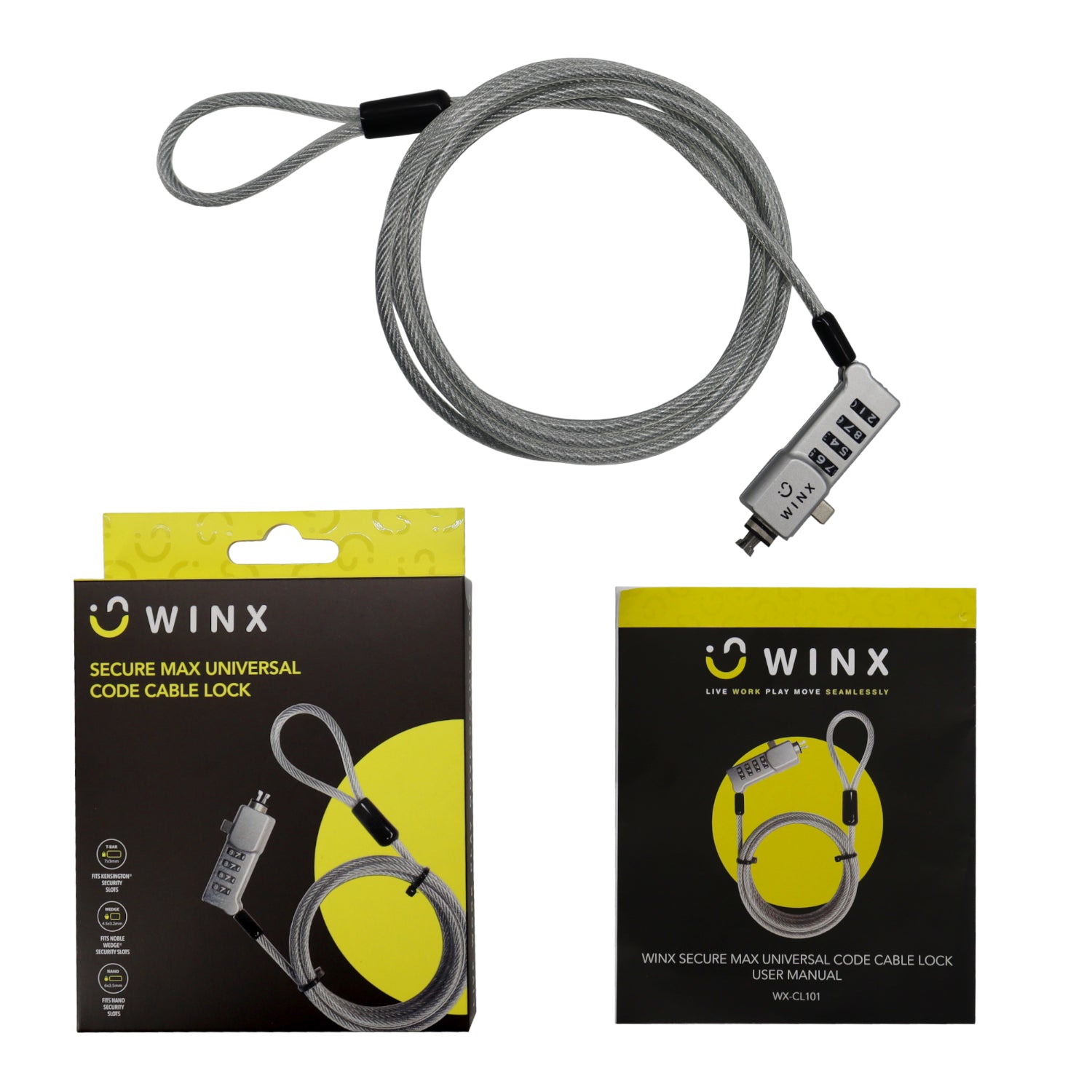 Winx Secure Max Universal Code Cable Lock image 5