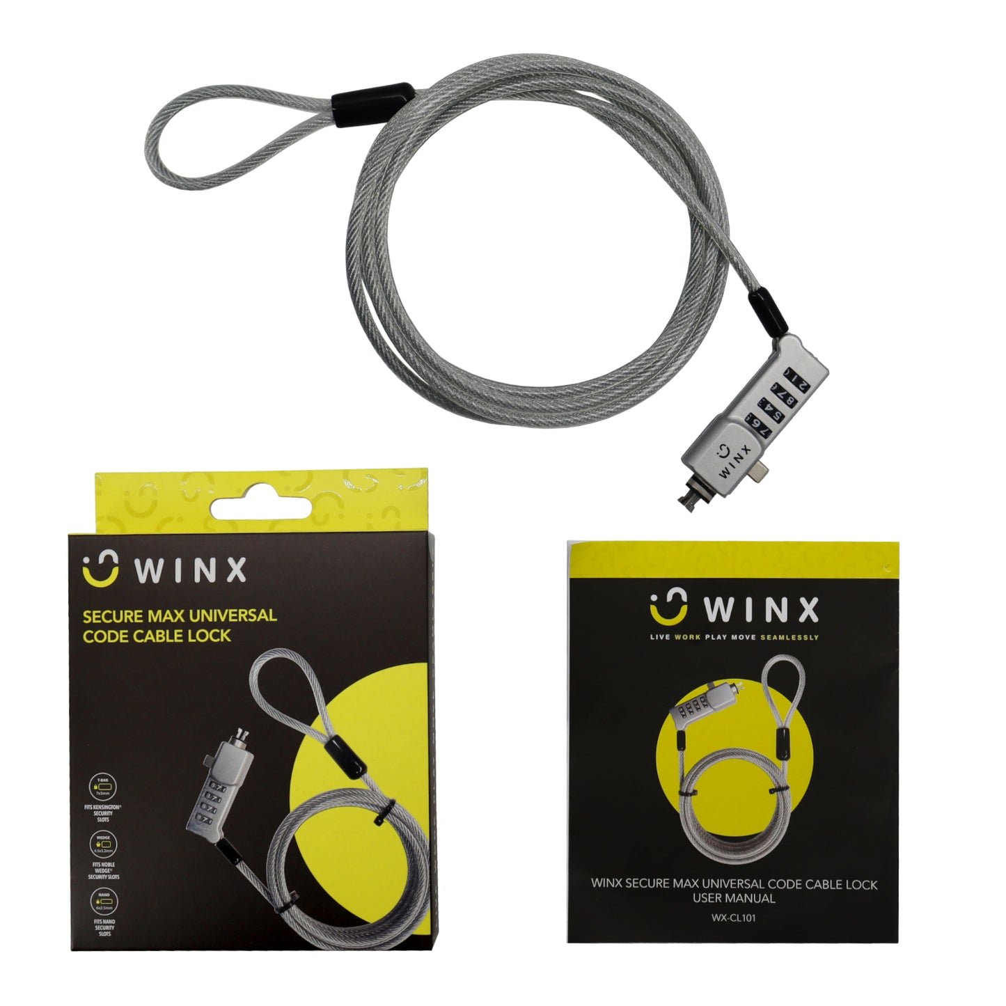 Winx Secure Max Universal Code Cable Lock image 5