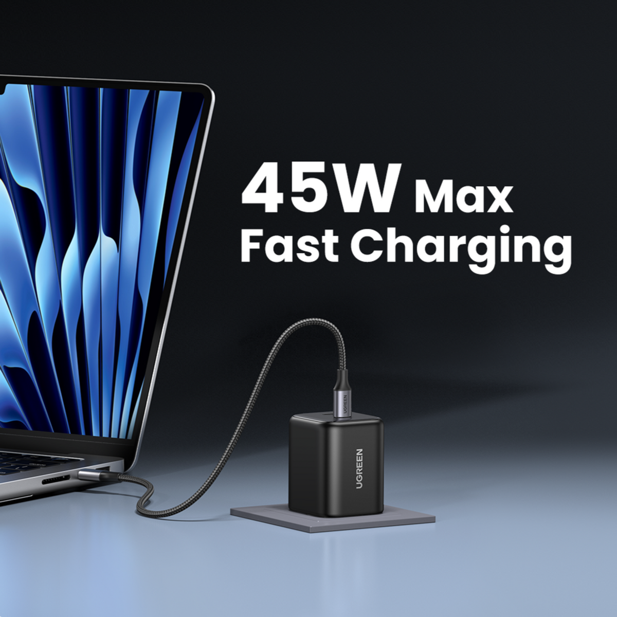 Ugreen Charger USB Type-C Gan Fast 45W Eu image 5