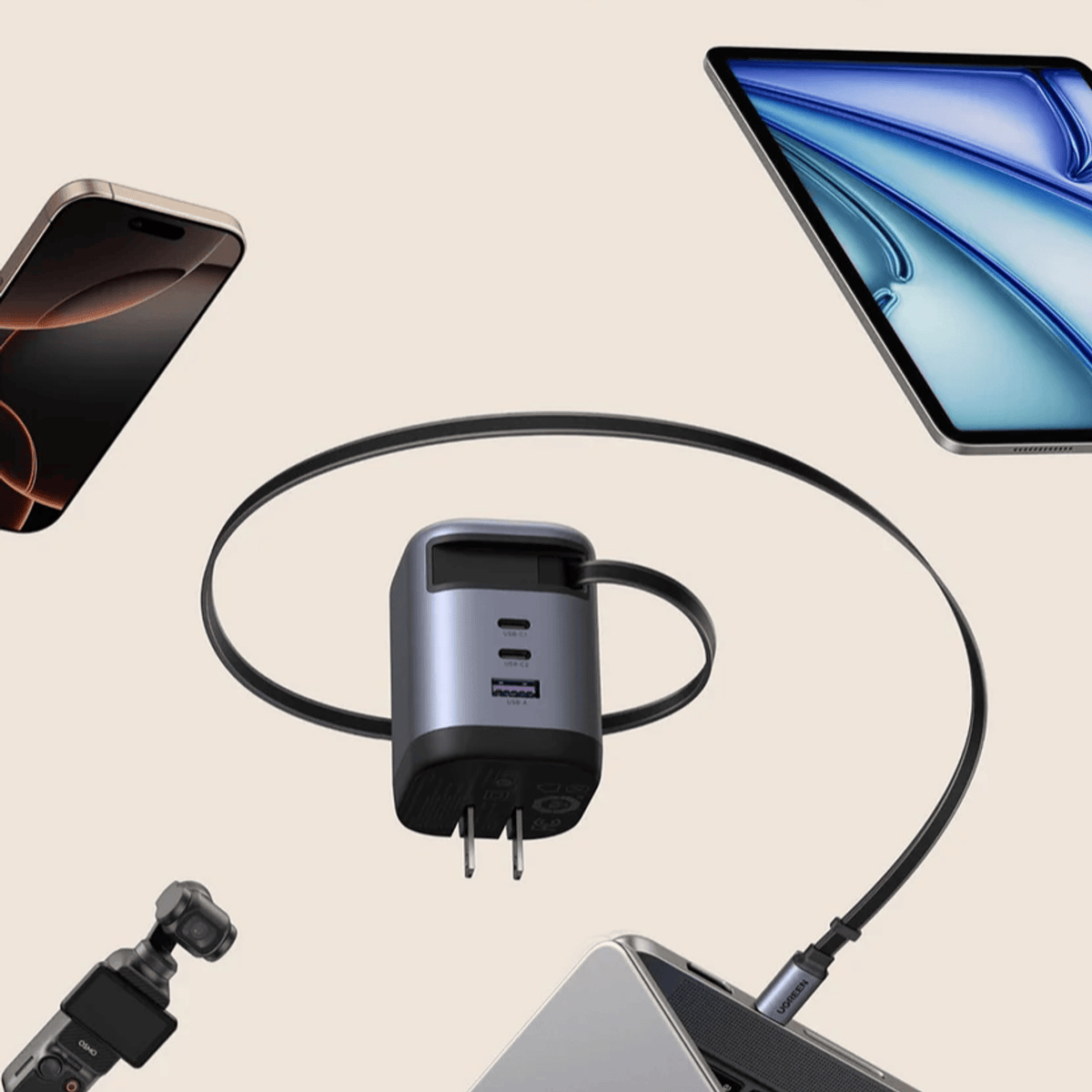 Ugreen Nexode 100W Charger With Retractable USB Type-C Cable image 5