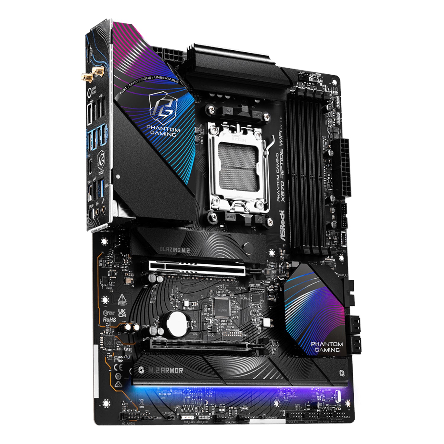Asrock X870 Riptide AM5 WI-FI Phantom Gaming Motherboard image 3