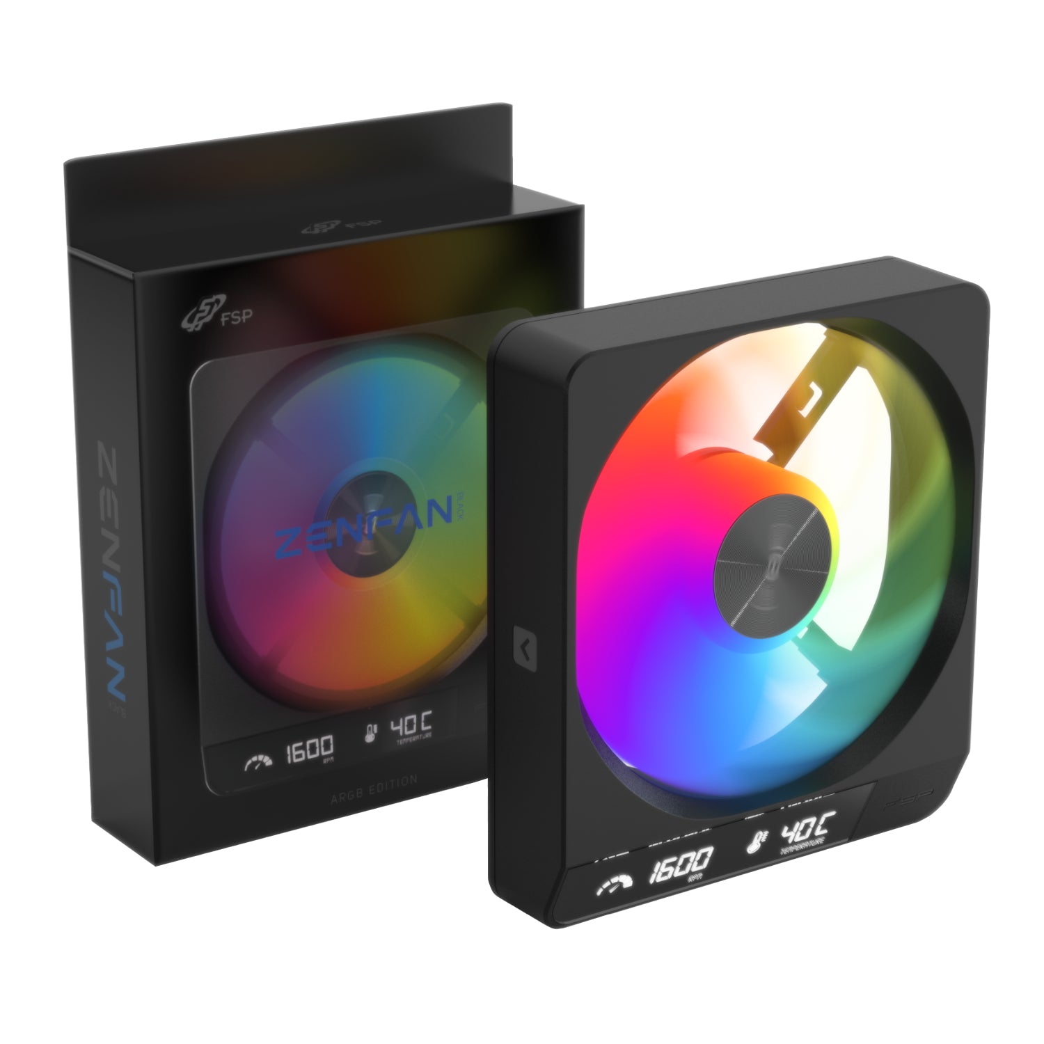 Fsp Zenfan 120MM ARGB PWM Smart Fan Black