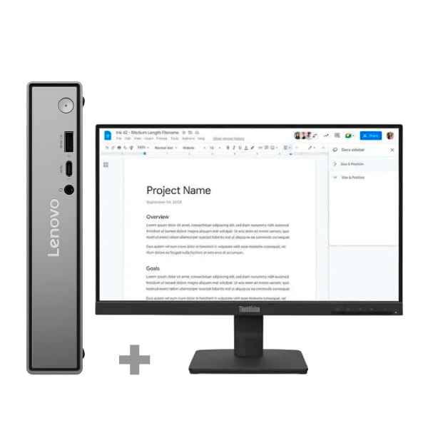 Lenovo Neo 50Q G5 Tinytiny Core 5 210H 8GB DDR5 512GB SSD M.2 2280 NVME G4 Qlc Integrated Windows 11 Pro 64 INTEL AX211 2X2AX 6E+BT Vesa Mount Intern