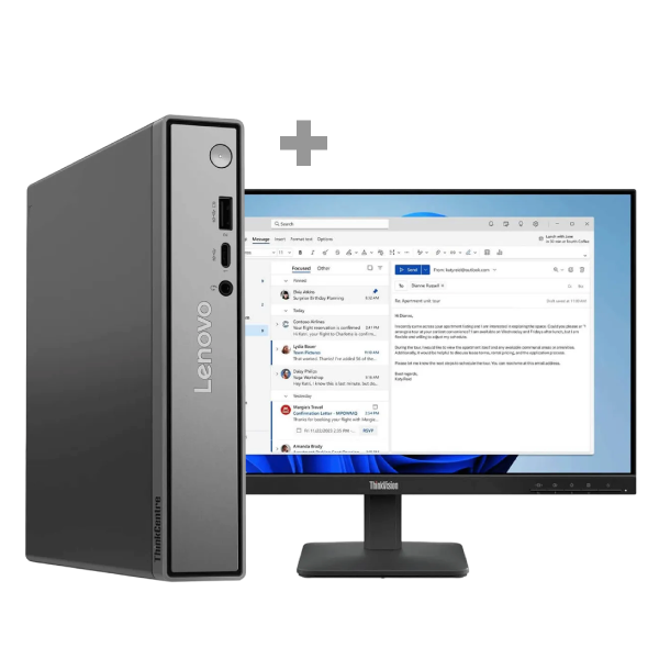 Lenovo Neo 50Q G5 Tiny Core 5 210H 16GB DDR5 512GB SSD M.2 2280 NVME G4 Qlc Integrated Windows 11 Pro 64 INTEL WI-FI 6E AX211 802.11AX 2X2 + BT5.3 Ve