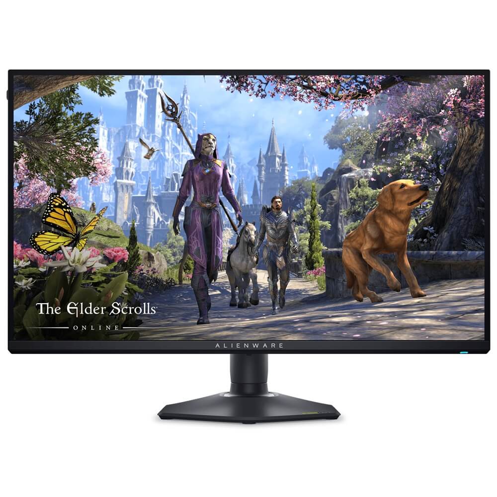 Dell Alienware 27 4K Dual-Resolution Gaming Monitor 4K UHD (3840 X 2160), Standard Refresh Rate: 180 HZ, Stand Adjustments,swivel, Height, Pivot, Til