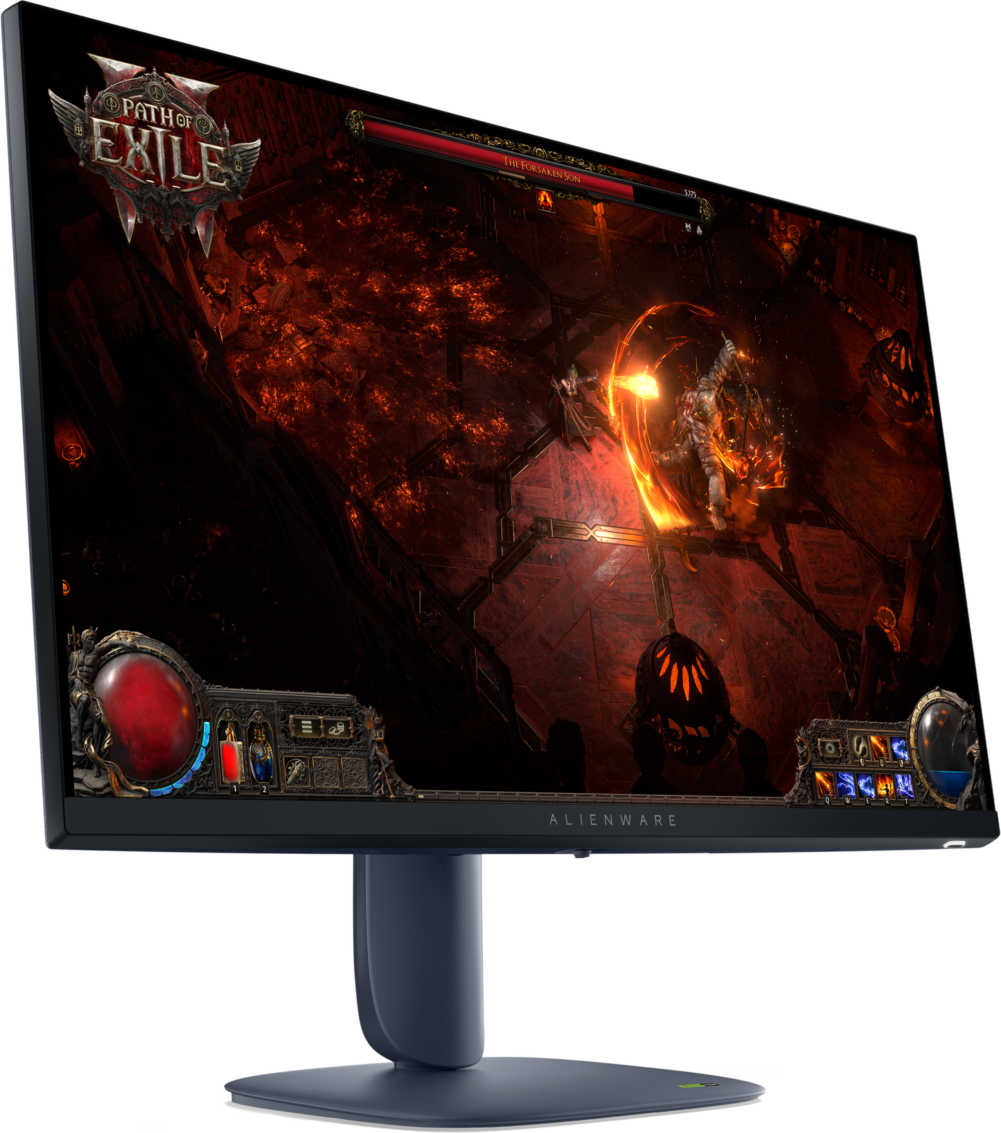Dell 27'' Monitor AW2725DM:QHD (2560 X 1440)UP To 180 HZ,2 HDMI Ports (hdcp 1.4 & 2.3) (supports Up To QHD 2560 X 1440, 144 HZ, 10 Bit, Tmds, HDR, Vr