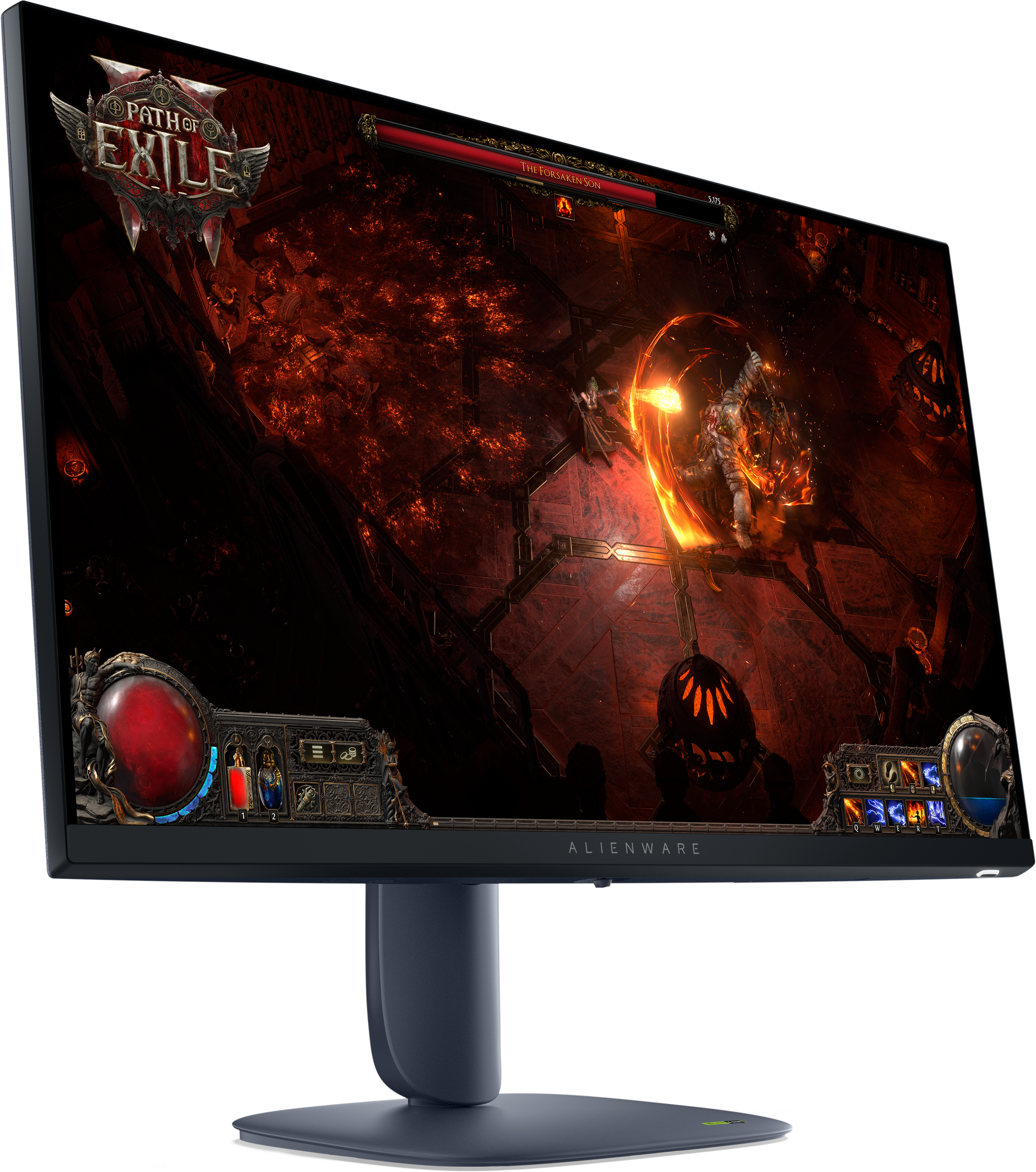 Dell 27'' Monitor AW2725DM:QHD (2560 X 1440)UP To 180 HZ,2 HDMI Ports (hdcp 1.4 & 2.3) (supports Up To QHD 2560 X 1440, 144 HZ, 10 Bit, Tmds, HDR, Vr
