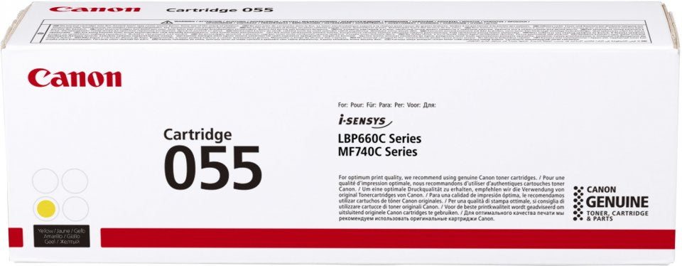 Canon-Toner- Crg 055 Y-LBP663CDW / LBP664CX / MF742CDW / MF744CDW / MF746CX Yield 2 100