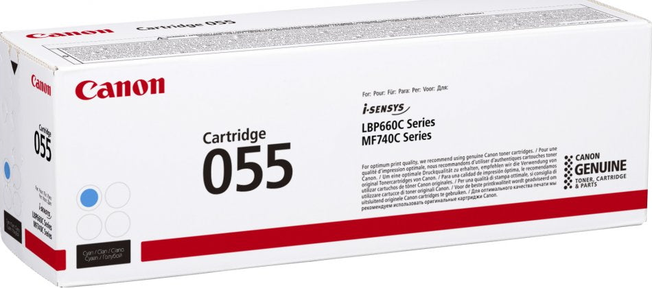 Canon-Toner- Crg 055 C LBP663CDW / LBP664CX / MF742CDW / MF744CDW / MF746CX Yield 2 100