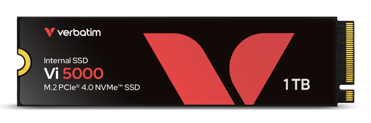 Verbatim VI5000 Internal PCIE NVME M.2 SSD 1TB Black