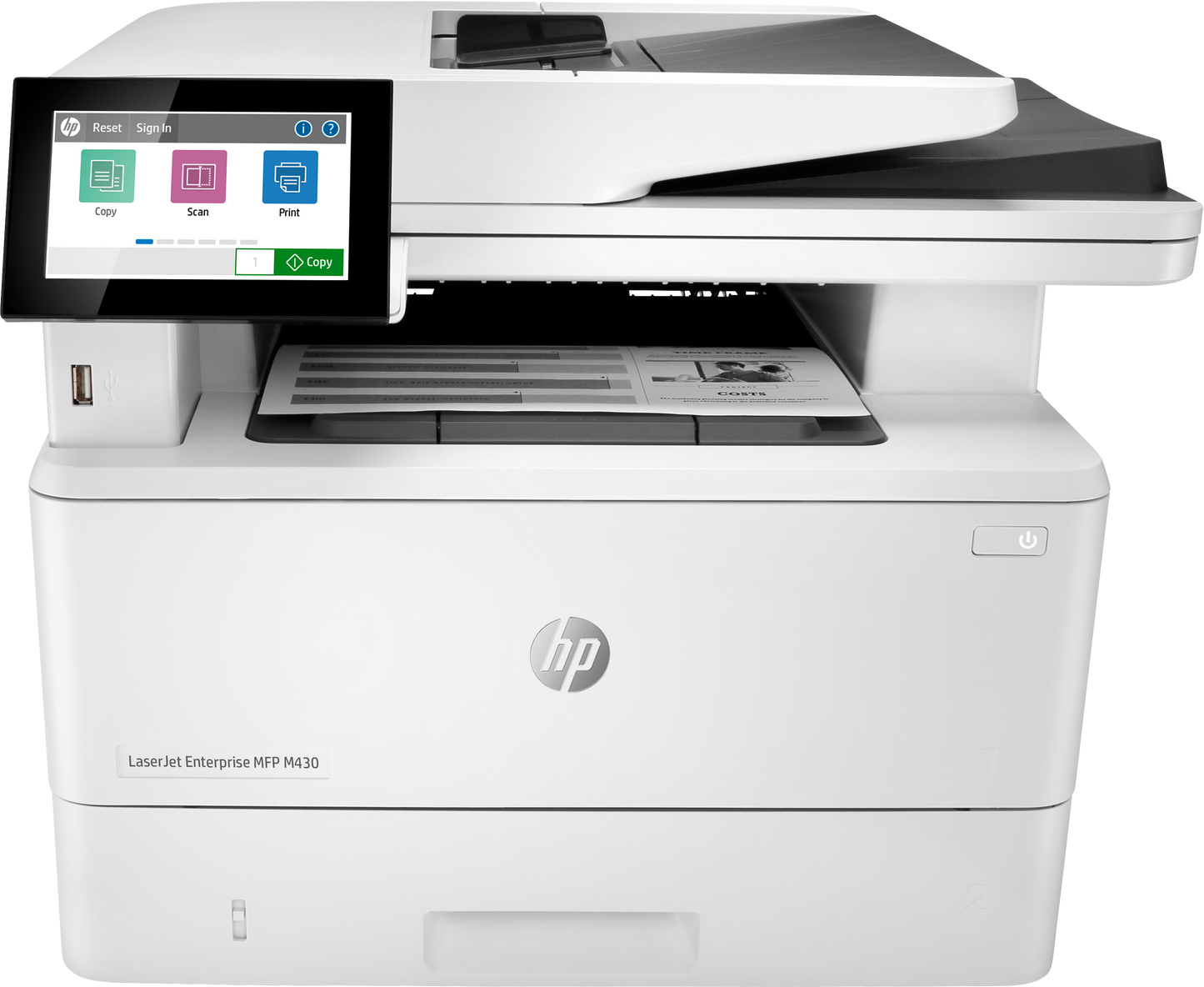 HP Laserjet Enterprise Mfp M430F Print Copy Scan Fax Up To 40PPM Duty Cycle 100000 Pages Rmpv Up Tp 4800 3 10 Users