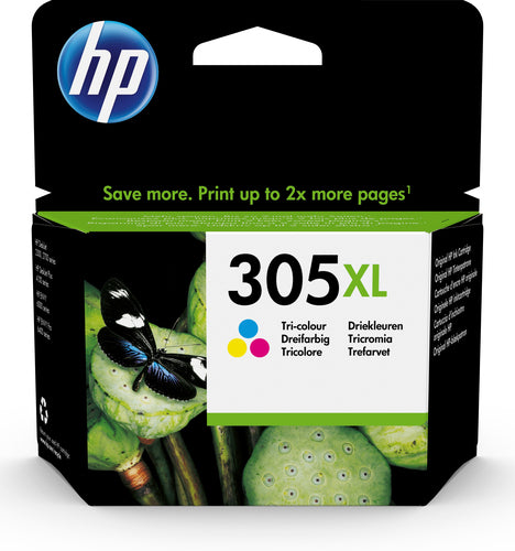 HP #305XL High Yield Tri-Color Original Ink Cartridge HP 2720/4120