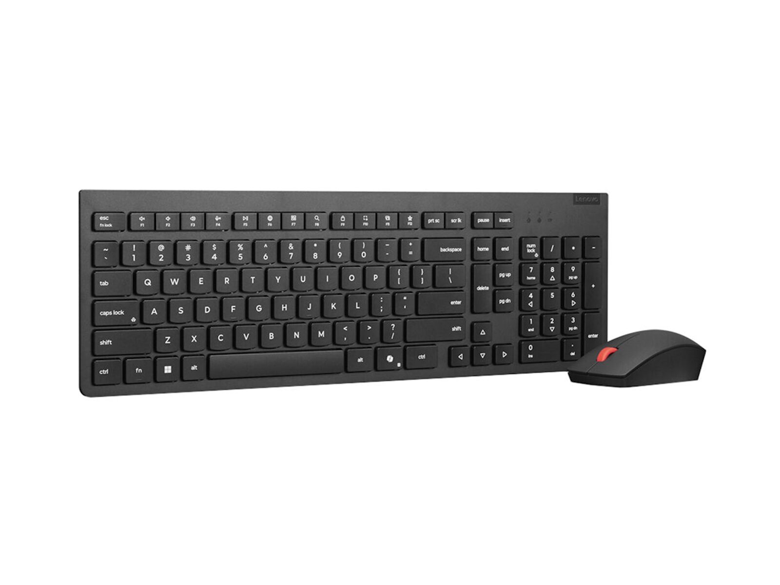 Lenovo Essential Wireless Combo Keyboard & Mouse GEN2 Black Reliable 2.4GHZ Wireless Connection With Multiple Pairing Protocol Be Eco-Friendly With 6