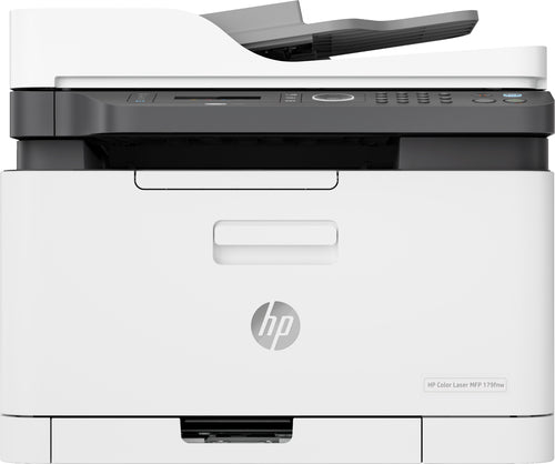 HP Colour Laserjet Mfp 179FNW Printer, Copy, Scan And Fax. (4PPM Color And 18PPM In Mono), 1-5 Users Memory 128MB/800MHZ. Control Panel: 2-LINE Lcd A
