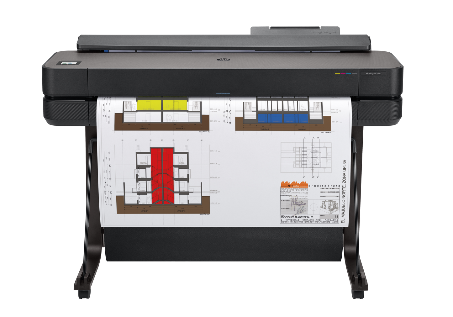 HP Print, 25 Sec/Page On A1, 82 A1 Prints Per Hour, Up To 2400 X 1200 Optimised DPI, HP Thermal Inkje, Sheet Feed,roll Feed, Automatic Sheet Feeder,