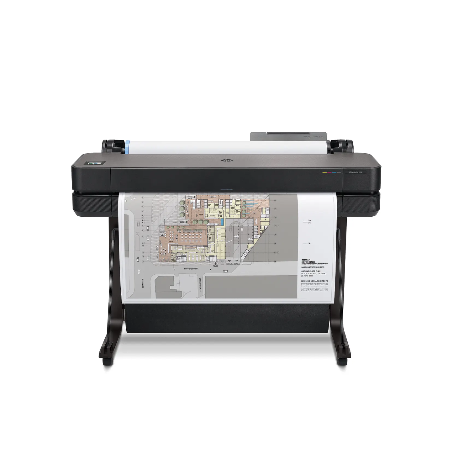 HP Print, 30 Sec/Page On A1, 76 A1 Prints Per Hour, Up To 2400 X 1200 Optimised DPI, HP Thermal Inkjet, Sheet Feed,roll Feed, Automatic Sheet Feeder,