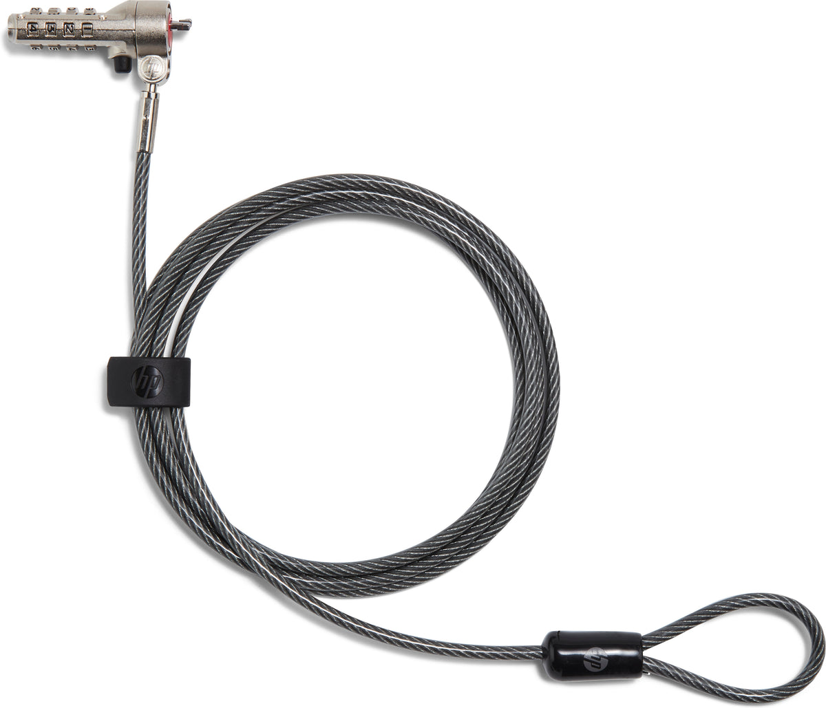 HP Nano Combination Cable Lock 49 X 18 X 9 MM; 8 MM (diameter) One-Year Limited Warranty