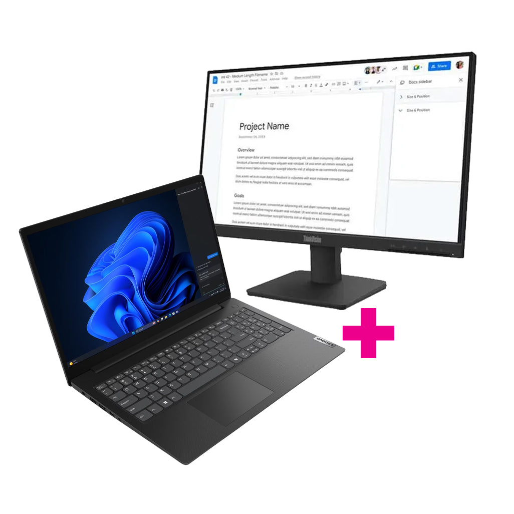 Lenovo V15-IRU I3-1315U 8GB Base DDR5 256GB SSD M.2 2242 Qlc G4 Integrated Windows 11 Pro 64 15.6" FHD Tn HD Cam WI-FI Ax 2X2+BT No-Fpr 3 Cell 38WHR