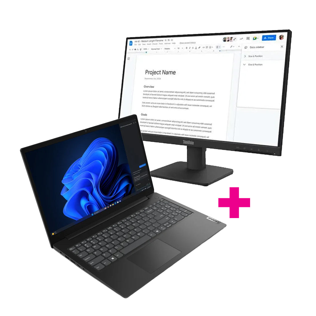 Lenovo V15-IRU, I5-13420H, 8GB Base DDR5, 512GB SSD M.2 2242 Qlc G4, Integrated, Windows 11 Pro 64, 15.6" FHD Tn, HD Cam, WI-FI Ax 2X2+BT, N-Fpr, 2 C