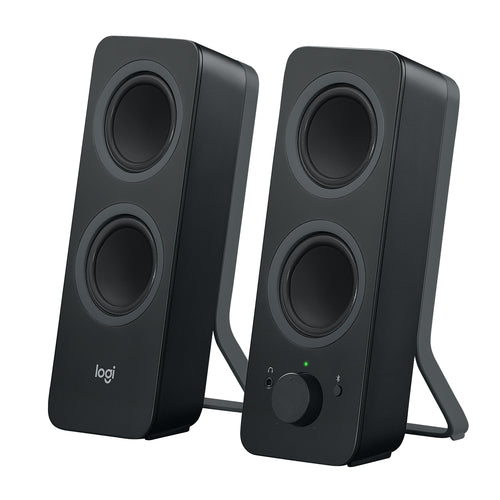 Logitech Z207 Bluetooth Speakers Black. Dual Bluetooth Support, 3.5MM Input, Easy-Switch, 10W Peak, Volume Controls
