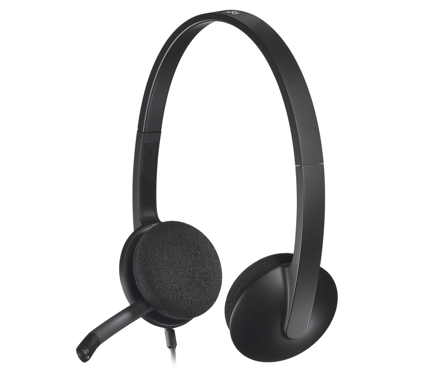 Logitech H340 USB Headset With Noise Cancelling Mic Black. Digital Usb-A Audio With Noise-Cancelling Mic. Plug-And-Play With Adjustable Fit