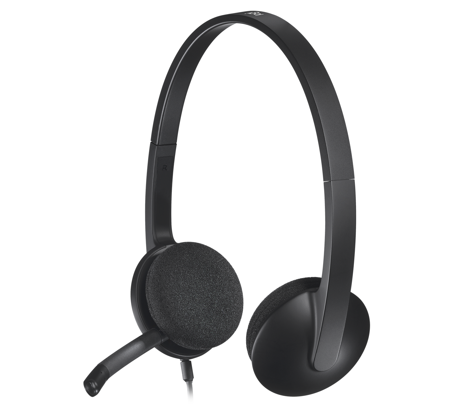 Logitech H340 USB Headset With Noise Cancelling Mic Black. Digital Usb-A Audio With Noise-Cancelling Mic. Plug-And-Play With Adjustable Fit