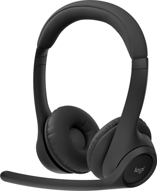 Logitech Headset-Zone 300-BLACK- BT-N/A-EMEA28I-935, Dual Noise-Cancelling Mics, 20-HOUR Battery, Multi-Device Support