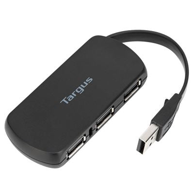 Targus 4 Port USB 2.0 Hub, Instantly Connect Up To 4 USB Devices Such As Your Mouse, Flash Drive, IPOD/MP3 Player And More, High Performance, Plug An