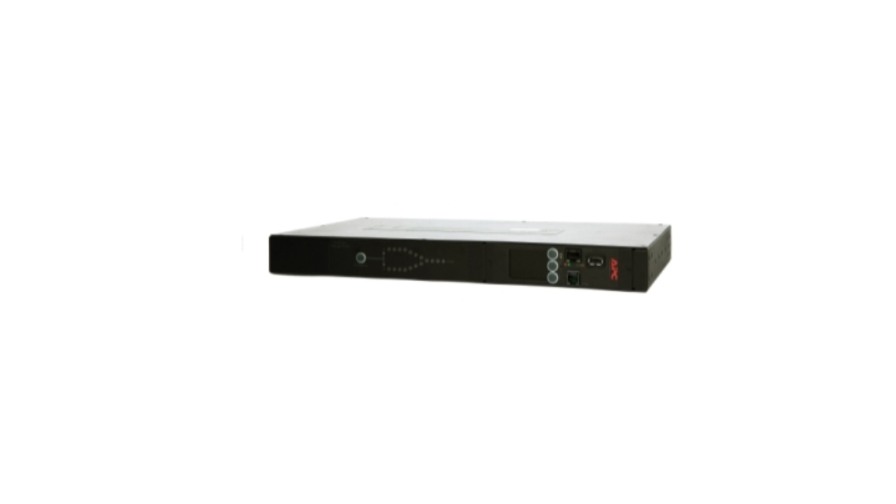 APC Rack Ats, 230V, 16A, C20 In, (8) C13 (1) C19 Out