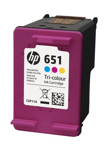 HP 651 Tri Colour Ink Cartridge Ia 55
