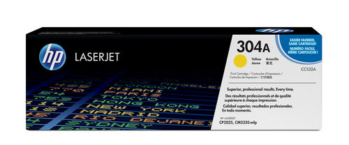 HP 304A Color Laserjet CP2025 Yellow Print Toner Cartidge Prints Approximately 2 800 Pgs Using The So/Iec 19798 Yield Standard
