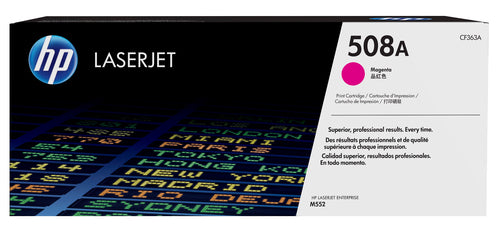 HP 508A Magenta Laserjet Enterprise M552/M553 Toner Cartridge Yield 5000 Pgs