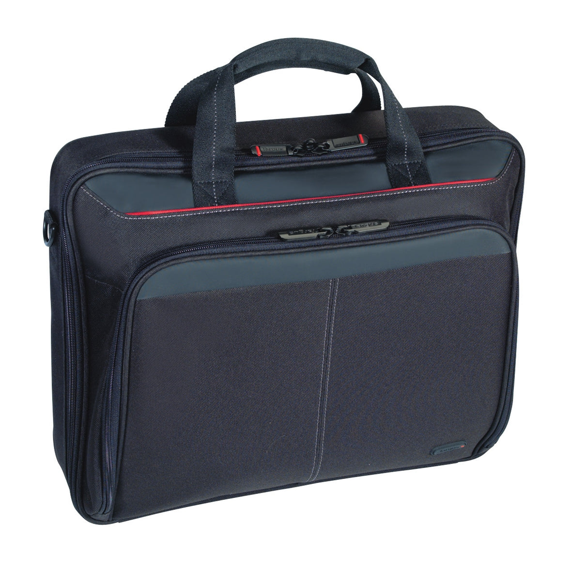 Targus Classic 15-16IN Clamshell Case Black Padded 15.6" Laptop Section, Adjustable Shoulder Strap, Compact And Lightweight.