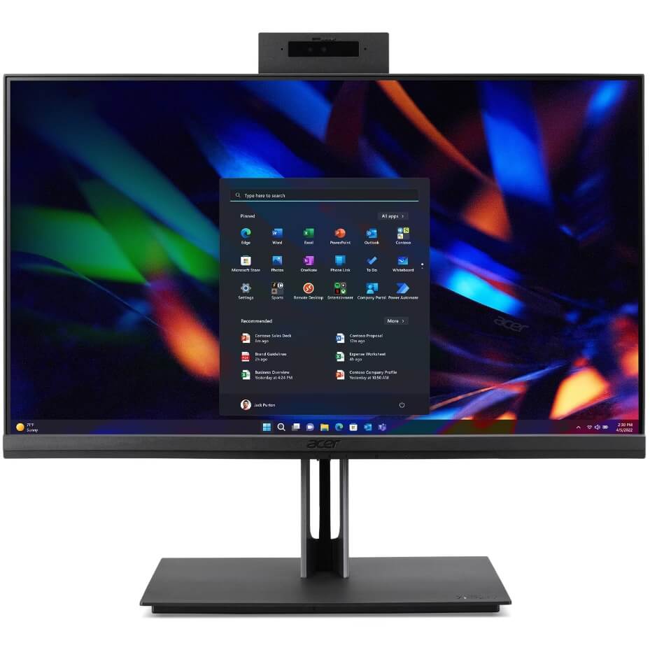 Acer All In One PC- VZ4714G Black- Touch- 23.8" FHD INTEL Core I5-13400- Gpu: UHD Graphics- RAM: 8GB DDR4 STORAGE:512GB SSD Secondary Drive Support :