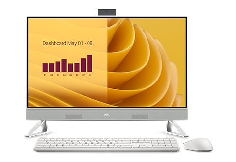 Dell 27 Aio EC27250: INTEL Core 7-150U (12MB Cache, Up To 5.4 GHZ), 27.0" FHD(1920X1080) Wide View Touch, 32GB (2X16GB) 5200MT/S DDR5, 1TB SSD PCIE N